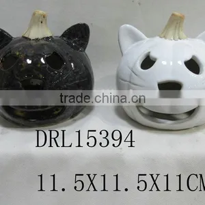 Holloween Decorations Witch Ghost Ceramic LED Lantern thumbnail-6