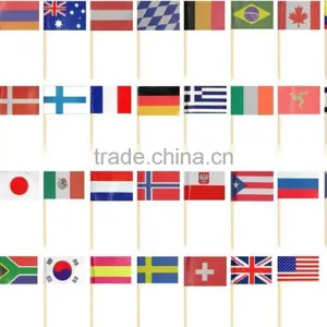 Small Customized Cheese Flag Toothpicks thumbnail-3