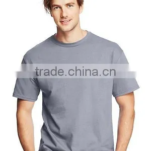 Wholesale Custom Fashion Men's ComfortSoft Crewneck Man to Man Plain T-Shirt thumbnail-2