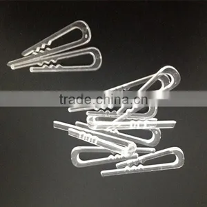High Quality Transparent PS Plastic Shirt Packaging Clips For Clothes thumbnail-1