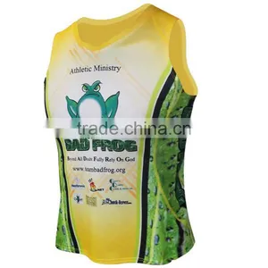 Loose Tank Tops for Women and Mens, High Quality Running Singlet, Custom Logo, Breathable 100%polyester Fabric, Lower Moq thumbnail-1