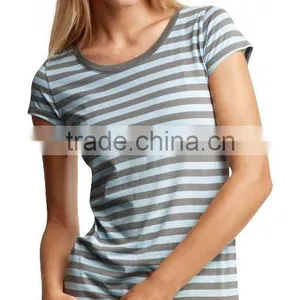 Womens Slim Fit Striped Tops thumbnail-1