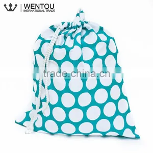 Newest Monogram Chevron Polka Dot Cotton Laundry Bag thumbnail-4