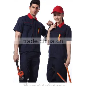 Unisex Construction Summer Short Sleeve Work Uniform With Multiple Pockets thumbnail-1