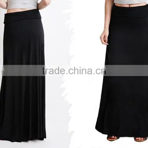 Latest Elegant Design Classic Fold-over Long Skirt/long Maxi Dress thumbnail-4