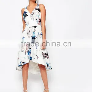 Hot Selling New Collection Comfortable Floral Print Casual Dress for Women thumbnail-2