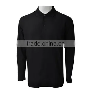 Long Sleeve Knit Shirt Collars For Polo Shirt for Men 100% Cotton thumbnail-2