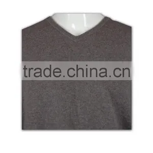 ISO9001/BSCI Manufature Loose V-neck Mens Grey Cardigan Sweater thumbnail-6