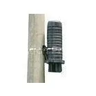 PP Dome Pole Mount Bracket Black , Round Plastic Bracket 130-150mm thumbnail-1