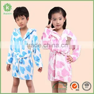 Knitted Fabric Wearable Heated Bathrobe For Kids thumbnail-4