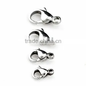 316L Stainless Steel Lobster Claw Clasp, DIY Chain Jewelry Findings Accessories thumbnail-2