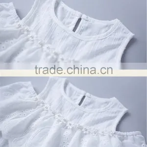 Wholesale Children Off Shoulder Full Blouse Design Solid Color Shirts Baby Girls New Style Lace Shirt thumbnail-5