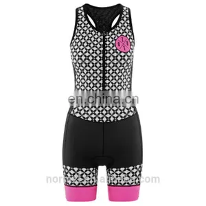 Invisible Zipper Printed Sleeveless Triathlon Wear With Never Fade thumbnail-3