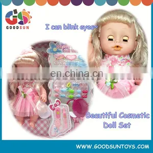 Hot Selling Interesting 16" Doll Toys Plastic Dolls With Hairdressing Set Wholesale thumbnail-4