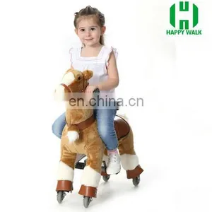 HI 2017 Hot Sale Mechanical Plush Ride on Horse Toy Pony for Kids thumbnail-2