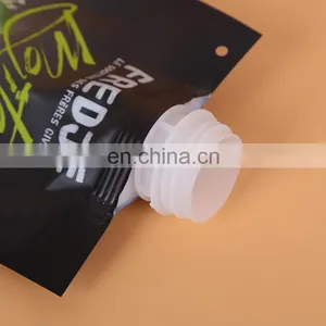 Reusable Custom Colorful Printing Plastic Mango/coconut Water/lemon Juice Stand up Spout Pouch Bag thumbnail-3