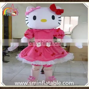 Lovely Hello Kitty Mascot Costume, Fur Figure Fancy Dress Costume for Adult thumbnail-1