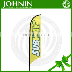 Promotional Advertising Custom Fabric Knitted Polyester Feather Flag thumbnail-6