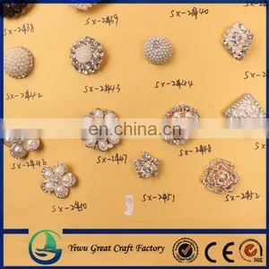 Flower Crystal Rhinestone Buttons for Garments thumbnail-2