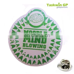 Custom From Factory Metal Off-set Printing Badge for Club With Sublimated Logo and Epoxy Coast thumbnail-1