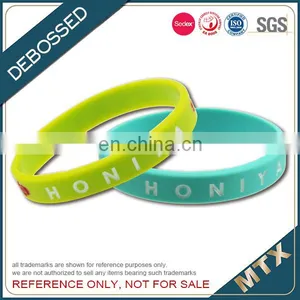 Debossed Silicon Wristband Bracelet thumbnail-3