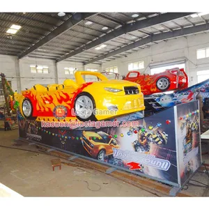Zhongshan Amusement Park Equipment Outdoor Playground Flying Car, Rotation Ride Kiddie Rides 8 Seat Auto Bee Fly Car, thumbnail-5