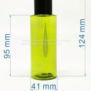 3.3oz 100ml PET Plastic Smoothing Toner Bottle With Screw Cap thumbnail-2