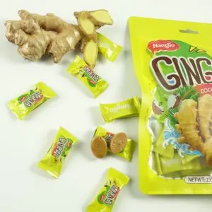 150g Sweet Hard Candy Rich Coconut Ginger Candy With Bag Package thumbnail-1