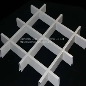 Aluminium grille ceiling Aluminum Open Cell Grill Ceiling thumbnail-4