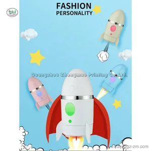 135ml Aroma Diffuser Mini USB Charging Rocket Humidifier LED Night Light for Home Office Car Decoration thumbnail-2