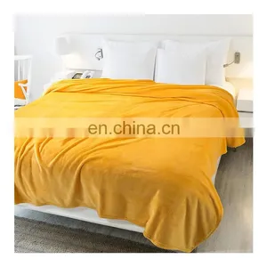 Wholesale 100% Polyester Lightweight Double Sided Flannel Fleece Blanket For Adult thumbnail-3