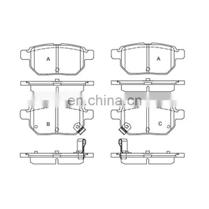 Brake Pads for TOYOTA OE D1423 GDB3454 D2254 AN-716WK 04466-12130 thumbnail-1