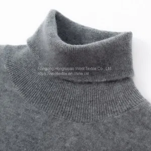 Pullover Turtleneck Cashmere Sweaters Knitted Turtleneck Jumpers Sweater for Men thumbnail-4