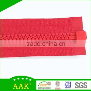 Color Paints Plastic Zipper Bags 3# Delrin Open End Zips With Thumb Puller thumbnail-3