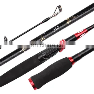 2 Sections 1.83m 2.1m 2.4m Best Value Carbon Fiber Fishing Rod Spinning Casting Lure Fishing Rod thumbnail-4