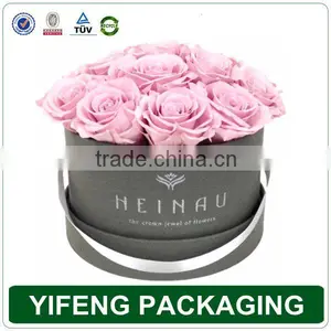 Flower Design Packaging Rose Round Flower Box For Flower Gift thumbnail-2