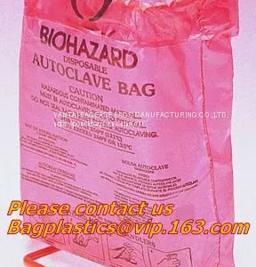 Biohazard Disposal Bags With Warning Label/Sterilization Indicator Lab Can Liners Labeling Biohazardous Trash Safely thumbnail-5