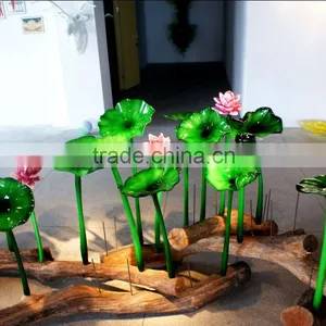 Handmade Murano Glass Lotus for Pond Decor thumbnail-1