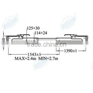 04203 Decking Beam of Truck Body Part Cargo Shoring Bar thumbnail-2