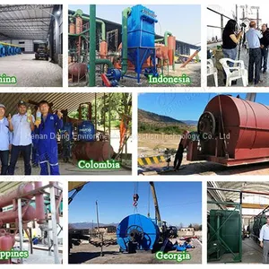Waste pp pe ps HDPE LDPE Plastic Pyrolysis Machine Plastic to Oil Convert Unit thumbnail-3