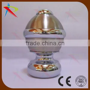 35mm Burnished Matt Nickel Curtain Pole With Luxury Finial thumbnail-2