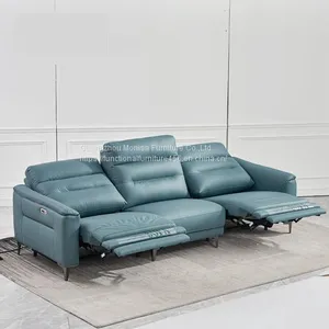 New Modern Minimalist Living Room Functional Fabric Sofa Comfortable Skin-Friendly Three-Seat Sofa Combination thumbnail-1