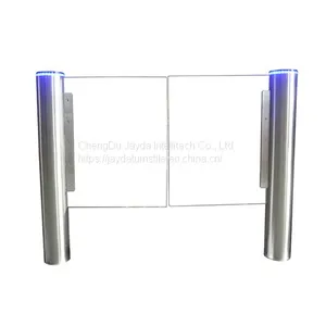 Servo Motor Controlled Access Gate/ Slim Swing Turnstile Gate/ Optical Swing Turnstile thumbnail-2