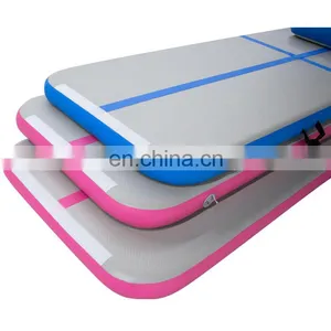 10cm Thickness PVC Plastic Portable Inflatable Foldable Fitness Mat Gym Mat thumbnail-1