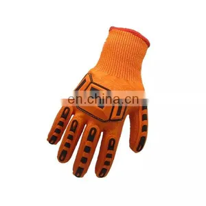 Hot Sale Heavy Duty TPR Oil And Gas Mining Industry Impact Resistant Anti Cut Resistant Nitrile Safety Gloves For Work thumbnail-3