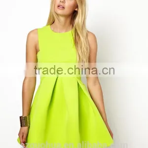 Fashion Skate Dress, Sleeveless Casual Party Slim Waist Ladies 2016 New Casual Dress, Lady Party Dress thumbnail-1