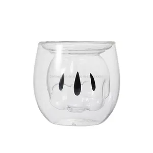 Household High Borosilicate Double Glass Cup High Temperature Resistant Wave Cup thumbnail-5