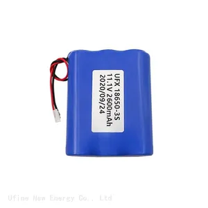 UFX 18650-3S 2600mAh 11.1V Rechargeable Li-ion Battery Professional Polymer Lithium-ion Cell Manufacturer thumbnail-1