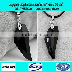 Fashion Crystal Spike Pendant Necklace thumbnail-1