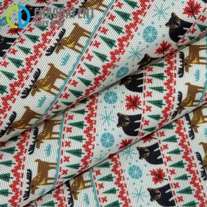 Fancy 1000D Oxford Eco-friendly PU Coated Printed GRS 100%RPET Recycled Polyester Fabric for Luggage Bags thumbnail-1